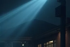 凌晨值班间隙的真人连线，屏幕里两人都带着倦意